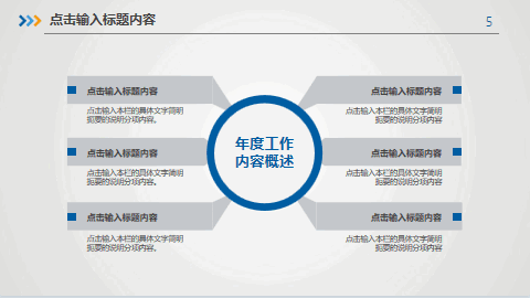 蓝色通用述职报告工作总结PPT模板 相册第4张图 