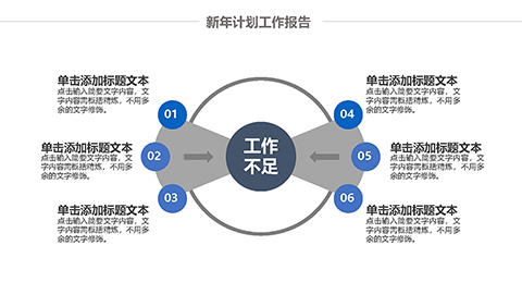 精美蓝色工作总结新年计划PPT模板 相册第30张图 