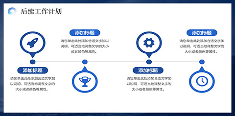 蓝色大气乘风破浪企业年中总结汇报PPT模板 相册第24张图 