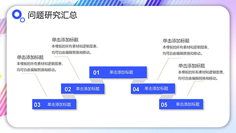 彩色时尚2024年终总结PPT模板 相册第8张图 