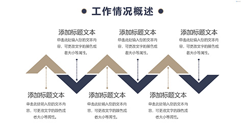 蓝色职场办公背景商务风工作汇报PPT模板 相册第5张图 