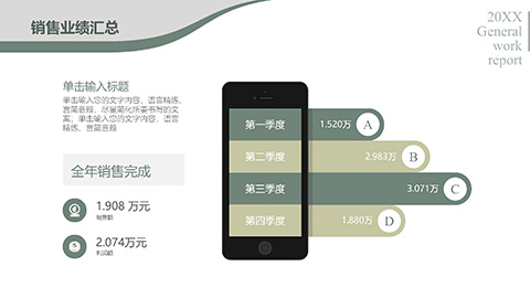 高级商务年终总结工作总结工作汇报PPT模板 相册第10张图 