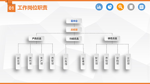 蓝色通用述职报告暨工作总结PPT模板 相册第4张图 