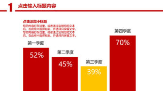 红色大气党政年终总结工作汇报PPT模板 相册第5张图 