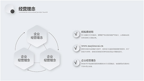 灰色圆点微立体风格产品发布会PPT模板 相册第8张图 