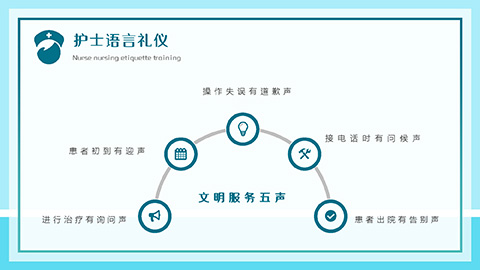 护士服务规范与礼仪培训PPT模板 相册第26张图 